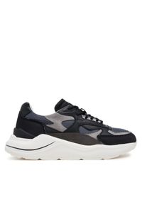 D.A.T.E. Sneakersy Fuga W421-FG-PU Czarny. Kolor: czarny. Materiał: skóra