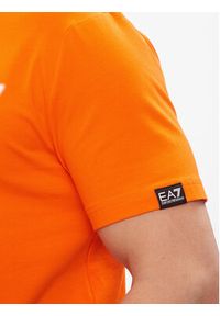 EA7 Emporio Armani T-Shirt 3DPT37 PJMUZ 1666 Pomarańczowy Regular Fit. Kolor: pomarańczowy. Materiał: bawełna #5