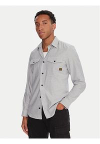 G-Star RAW - G-Star Raw Koszula Marine D24963-C290 Khaki Slim Fit. Kolor: brązowy. Materiał: bawełna. Styl: marine