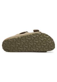 Birkenstock Klapki Arizona BS 1019088 Zielony. Kolor: zielony. Materiał: welur, skóra #5