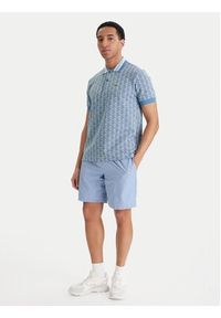 Lacoste Polo DH1417 Niebieski Classic Fit. Typ kołnierza: polo. Kolor: niebieski. Materiał: syntetyk #2