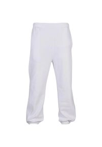 Urban Classics - Męskie Spodnie Dresowe. Kolor: biały. Materiał: dresówka. Długość: długie