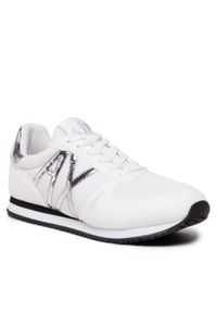 Sneakersy Armani Exchange XDX031 XV137 M696 White/Silver. Kolor: biały. Materiał: materiał #1
