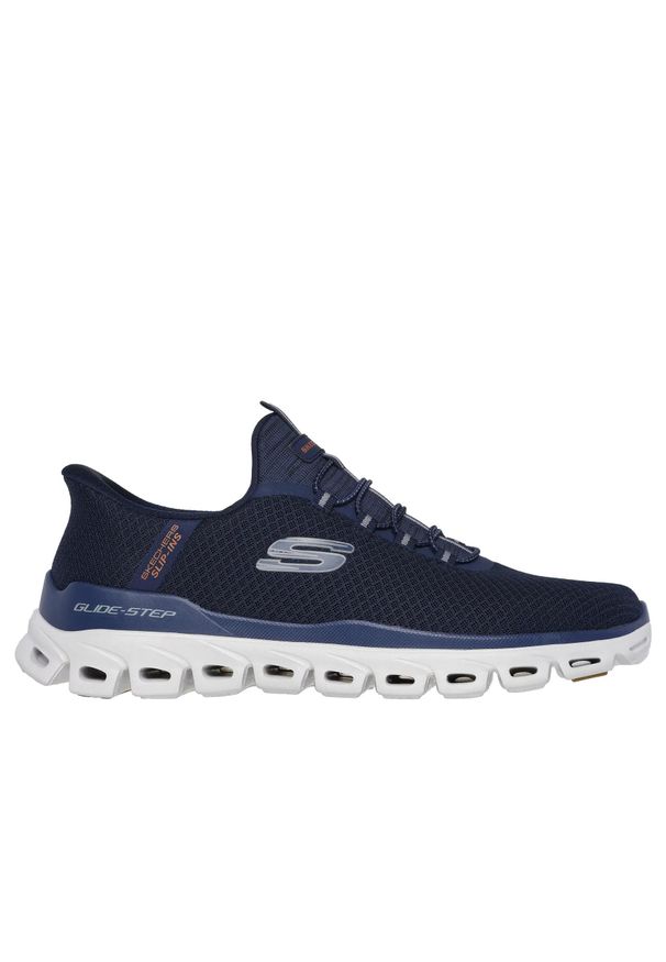 skechers - Sneakersy Skechers Glide-Step-Noxus. Kolor: niebieski. Materiał: materiał. Model: Skechers Sport. Sport: turystyka piesza