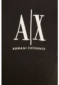 Armani Exchange - Bluza. Okazja: na co dzień. Kolor: czarny. Styl: casual