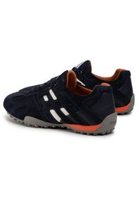 Geox Półbuty U Snake K U4207K 02214 C4002 Granatowy. Kolor: niebieski. Materiał: zamsz, skóra #6
