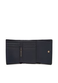 TOMMY HILFIGER - Tommy Hilfiger Mały Portfel Damski Th Logotape Trifold AW0AW17477 Granatowy. Kolor: niebieski. Materiał: skóra