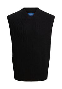 Jack & Jones - Jack&Jones Sweter Rib 12241167 Czarny Regular Fit. Kolor: czarny. Materiał: bawełna #3