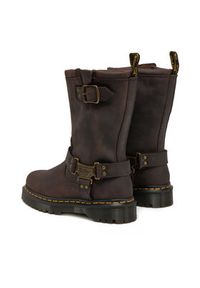Dr. Martens Botki Anistone Tall Leather Biker31901201 Brązowy. Kolor: brązowy. Materiał: skóra #5