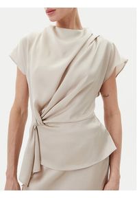 Bruuns Bazaar Bluzka Acacia BBW4427 Beżowy Regular Fit. Kolor: beżowy. Materiał: syntetyk #4