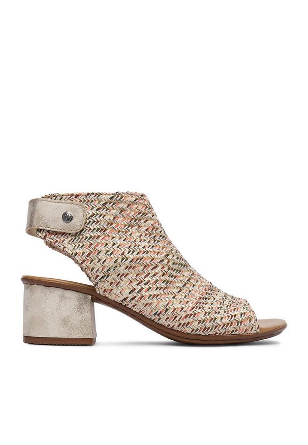 Sandały Rieker. Kolor: beżowy