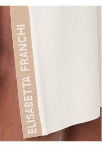 Elisabetta Franchi Sukienka dzianinowa AM-03S-61E2 Beżowy Regular Fit. Kolor: beżowy. Materiał: wiskoza #2