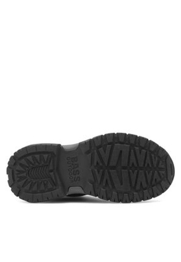 BASS OUTDOOR Półbuty BA11T002 Czarny. Kolor: czarny. Materiał: materiał