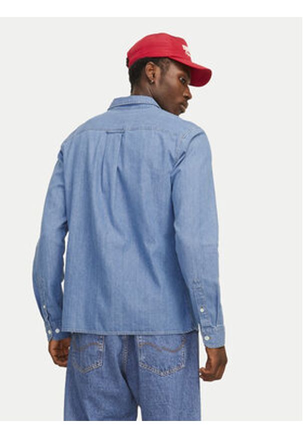 Jack & Jones - Jack&Jones Koszula jeansowa Travis 12269262 Niebieski Comfort Fit. Kolor: niebieski. Materiał: bawełna