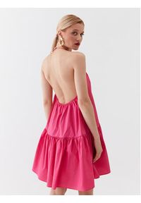 Patrizia Pepe Sukienka letnia 2A2527/A9B9-M450 Różowy Regular Fit. Kolor: różowy. Materiał: bawełna. Sezon: lato #2