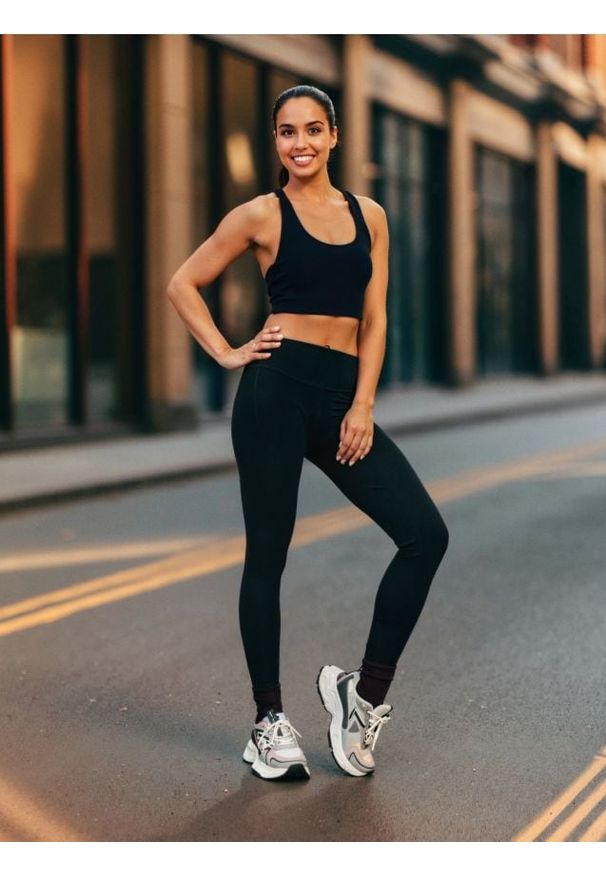 Sinsay - Legginsy GYM HARD - czarny. Kolor: czarny