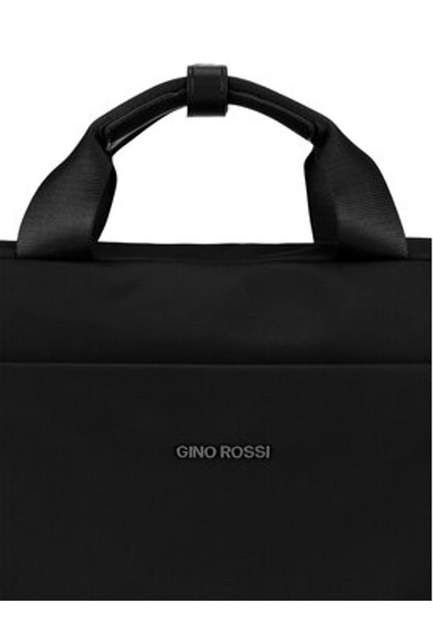 Gino Rossi Torba na laptopa C-GIN-K-011-CCC-06 Czarny. Kolor: czarny. Materiał: poliester