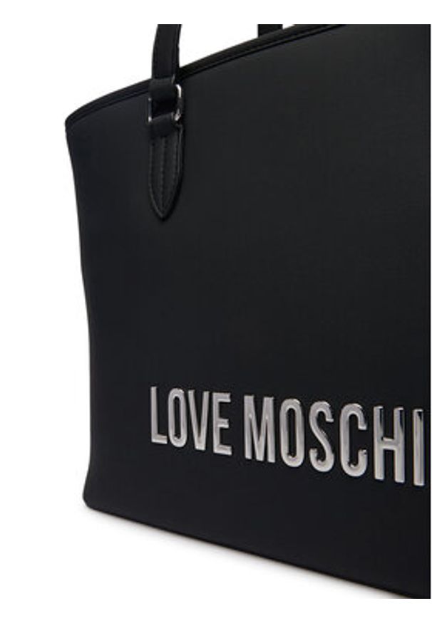 Love Moschino - LOVE MOSCHINO Torebka JC4190PP1OKD000B Czarny. Kolor: czarny. Materiał: skórzane