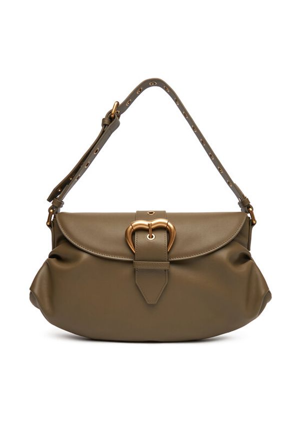 Pinko - PINKO Torebka Jolene Shoulder Classic PE 25 PLTT 102801 A270 Zielony. Kolor: zielony. Materiał: skórzane