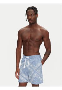Tommy Jeans Szorty materiałowe DM0DM21945 Błękitny Loose Fit. Kolor: niebieski. Materiał: bawełna #2