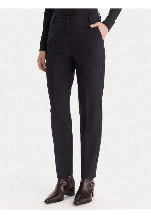 Marella Spodnie materiałowe Eresia 2525136062 Granatowy Regular Fit. Kolor: niebieski. Materiał: syntetyk