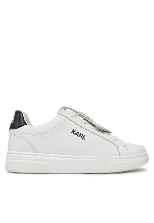 Sneakersy Karl Lagerfeld Kids. Kolor: biały