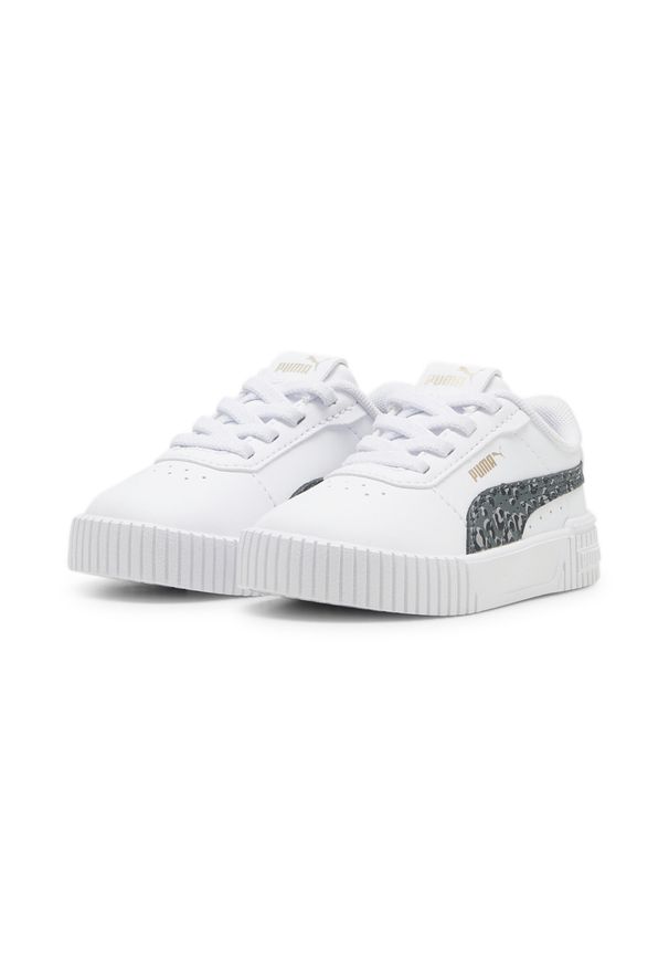 Puma - Sneakersy dla małych dzieci Carina 2.0 Animal Update PUMA. Kolor: żółty, biały, wielokolorowy, szary