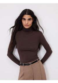 Reserved - Body z włókien bambusowych - ciemnobrązowy. Kolor: brązowy. Materiał: włókno #1