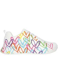 skechers - Buty sneakersy sportowe damskie Skechers Uno Lite białe wygodne. Kolor: wielokolorowy