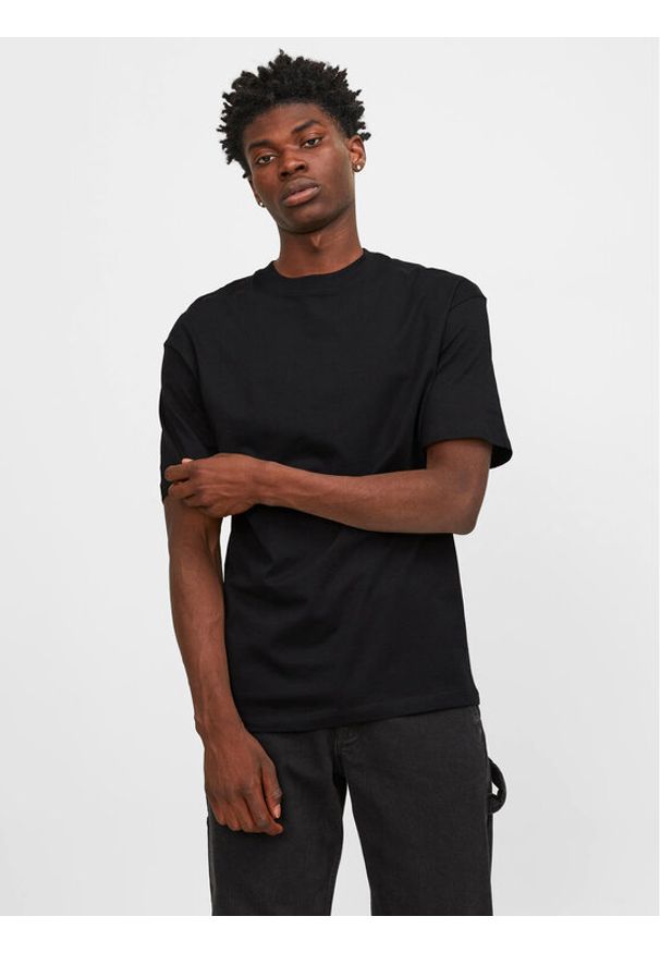 Jack & Jones T-Shirt Bradley 12249319 Czarny Regular Fit. Kolor: czarny. Materiał: bawełna