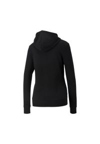 Puma - Bluza Z Haftem Dla Kobiet Essentials. Kolor: czarny. Wzór: haft