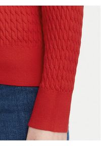 TOMMY HILFIGER - Tommy Hilfiger Sweter WW0WW44993 Czerwony Regular Fit. Kolor: czerwony. Materiał: bawełna #2