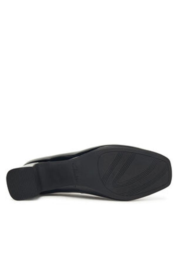 Clarks Czółenka Fernie Trim 26183037 Czarny. Kolor: czarny. Materiał: lakier, skóra