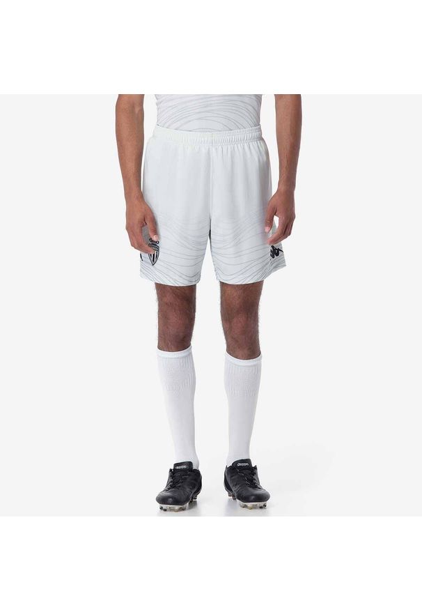 Kappa - Krótki AS Monaco Ryder 2024/25. Kolor: szary. Długość: krótkie. Sport: piłka nożna