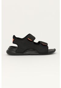 Adidas - adidas - Sandały dziecięce SWIM. Zapięcie: rzepy. Kolor: czarny. Materiał: syntetyk, materiał, skóra ekologiczna, guma. Wzór: gładki #1