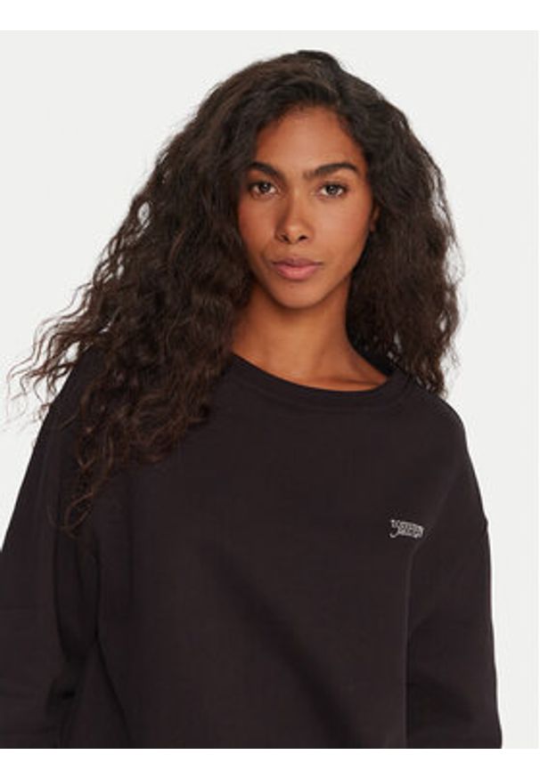 Tommy Jeans Bluza Silver Script DW0DW21961 Czarny Regular Fit. Kolor: czarny. Materiał: bawełna