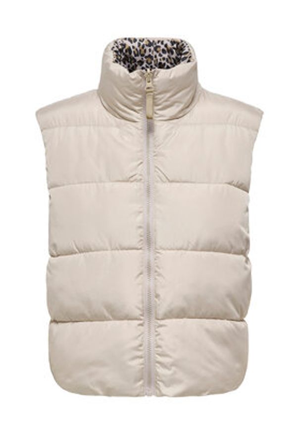 only - ONLY Bezrękawnik Tammy 15357509 Beżowy Regular Fit. Kolor: beżowy. Materiał: syntetyk. Długość rękawa: bez rękawów