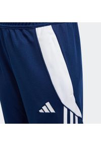 Adidas - Spodnie piłkarskie dla dzieci ADIDAS Tiro 24. Kolor: niebieski. Materiał: dresówka