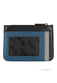 Wittchen - Etui na karty kredytowe. Kolor: czarny, niebieski, wielokolorowy. Materiał: skóra. Wzór: aplikacja #3