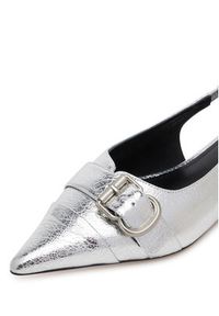 Badura Baleriny HIBISCUS-LT593-911 Srebrny. Kolor: srebrny. Materiał: skóra #6