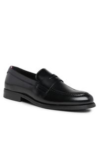 TOMMY HILFIGER - Półbuty Tommy Hilfiger Hilfiger Thunit Patent Loafer FM0FM04900 Black BDS. Kolor: czarny #1