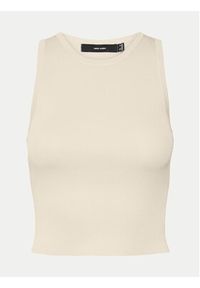 Vero Moda Top Ginny 10300339 Biały Slim Fit. Kolor: biały. Materiał: syntetyk #3