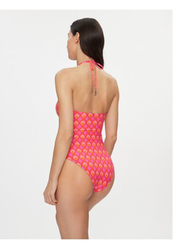 Seafolly Strój kąpielowy Birds Of Paradise 11129-103 Różowy. Kolor: różowy. Materiał: syntetyk