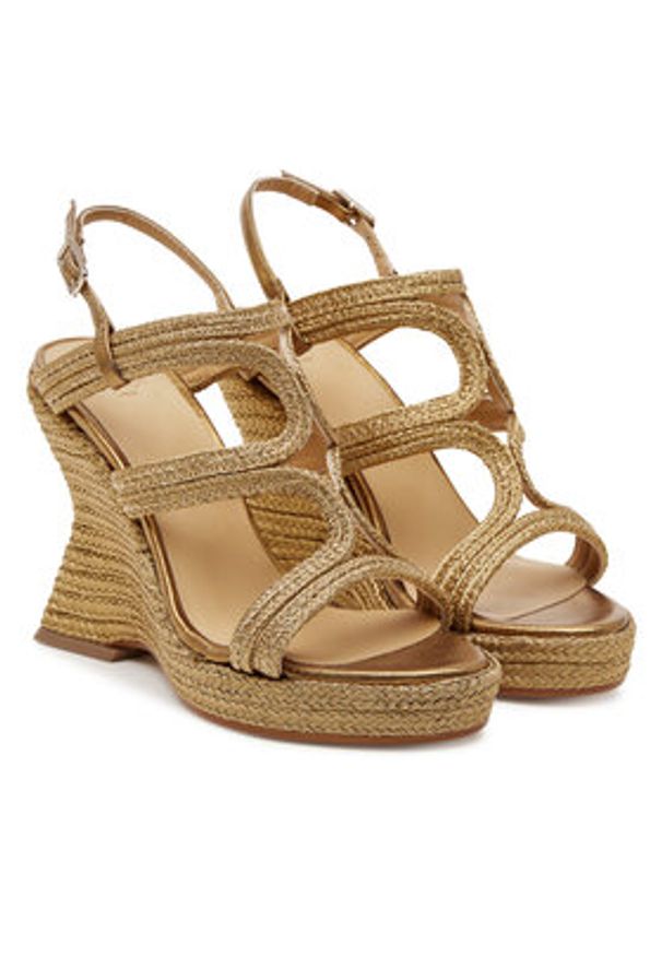 Castañer Espadryle Jera/266 025562 Złoty. Kolor: złoty. Materiał: materiał