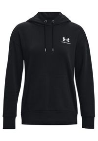 Under Armour Bluza Essential 1373033 Czarny Relaxed Fit. Kolor: czarny. Materiał: bawełna #4