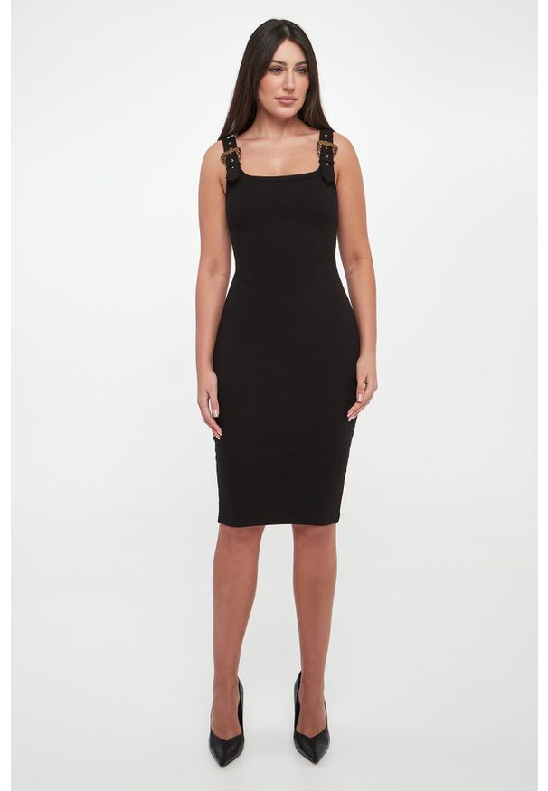 Versace Jeans Couture - Sukienka z ozdobnymi klamrami VERSACE JEANS COUTURE