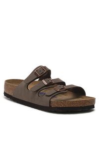 Birkenstock Klapki Florida 0053881 Brązowy. Kolor: brązowy. Materiał: skóra #3