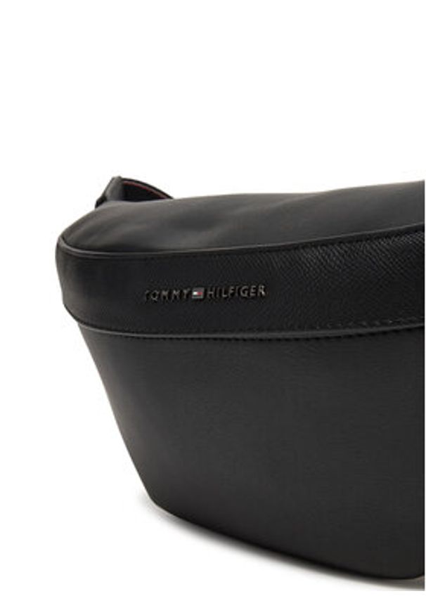 TOMMY HILFIGER - Tommy Hilfiger Nerka Th Corp Bumbag AM0AM13226 Czarny. Kolor: czarny. Materiał: skóra
