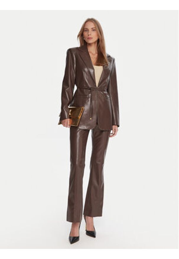 Marciano Guess Kurtka z imitacji skóry 5BGN04 7389A Brązowy Regular Fit. Kolor: brązowy. Materiał: syntetyk