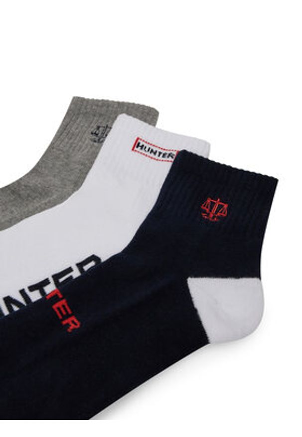 Hunter Skarpety AS_HUNTER_01Z_SS25 (3-PACK) Biały. Kolor: biały. Materiał: materiał, bawełna